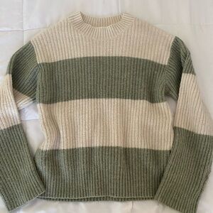 h&m striped knit sweater